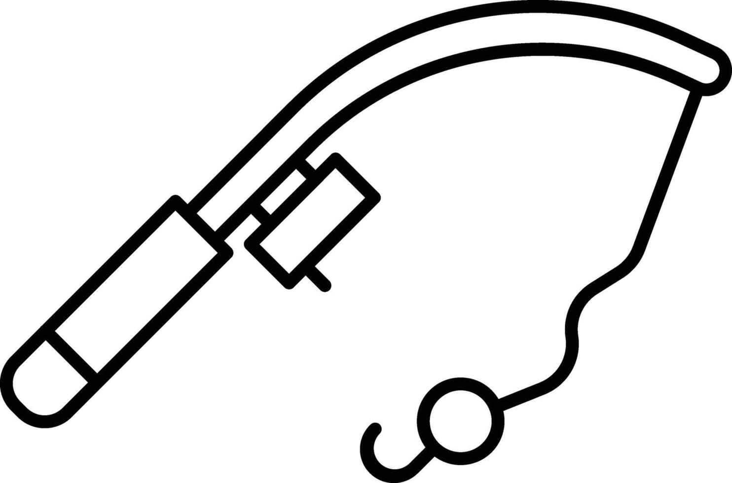 Fishing Gear Line Icon Design vector