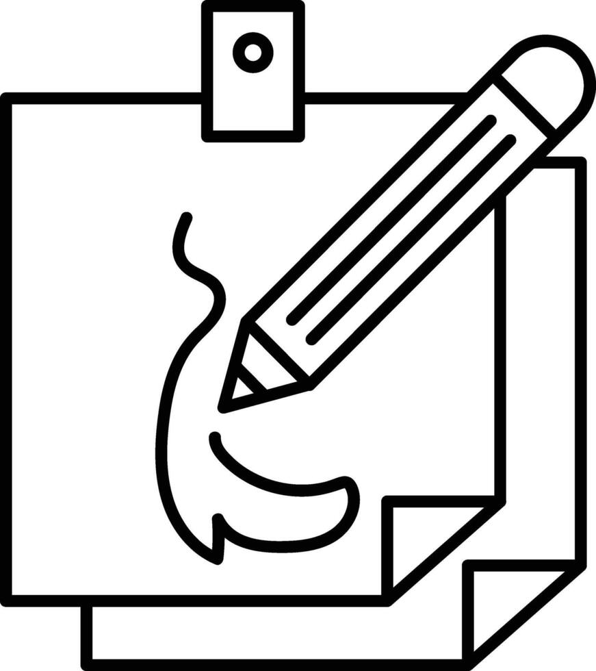 Annotation Line Icon Design vector