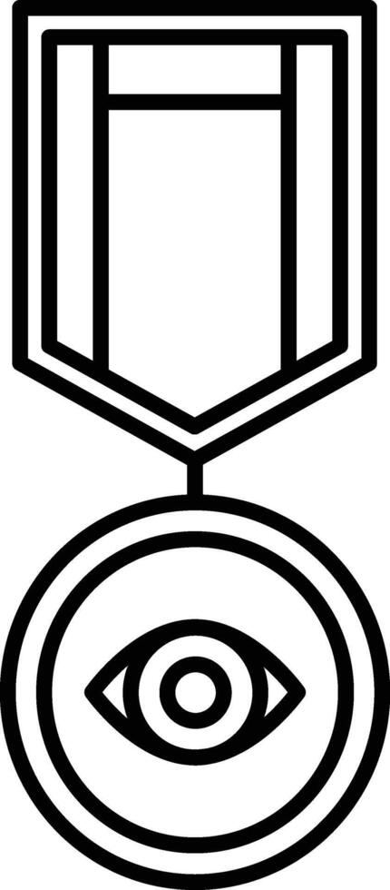 Vision Line Icon Design vector