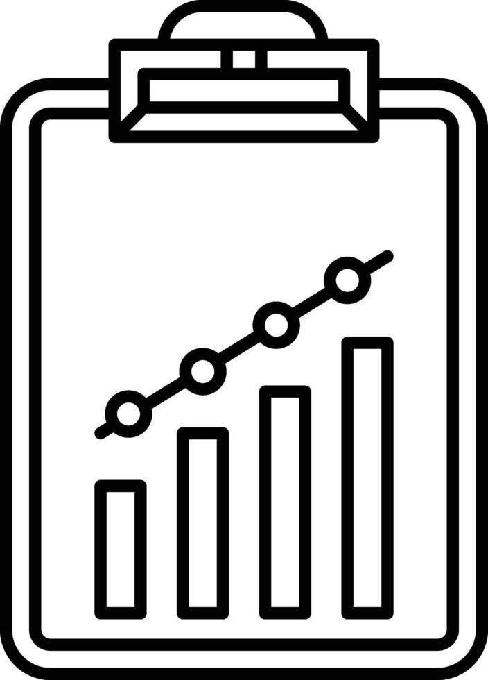 Results Line Icon Design vector