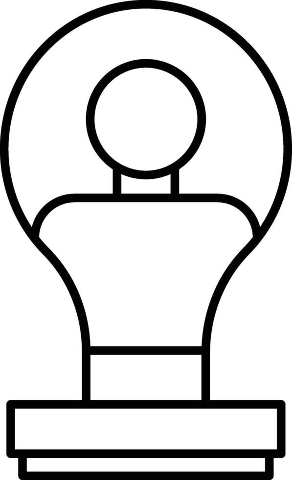 Innovative Leader Line Icon Design vector