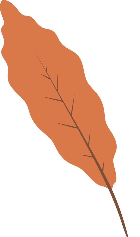 Leaf for the Holiday Season Autumn Gratitude Simple Thanksgiving Leaf Golden vector