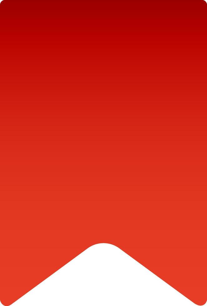Bookmark icon featuring a striking red gradient on a pristine white background, acting as a vibrant visual reminder and an essential tool for effective organization and navigation vector