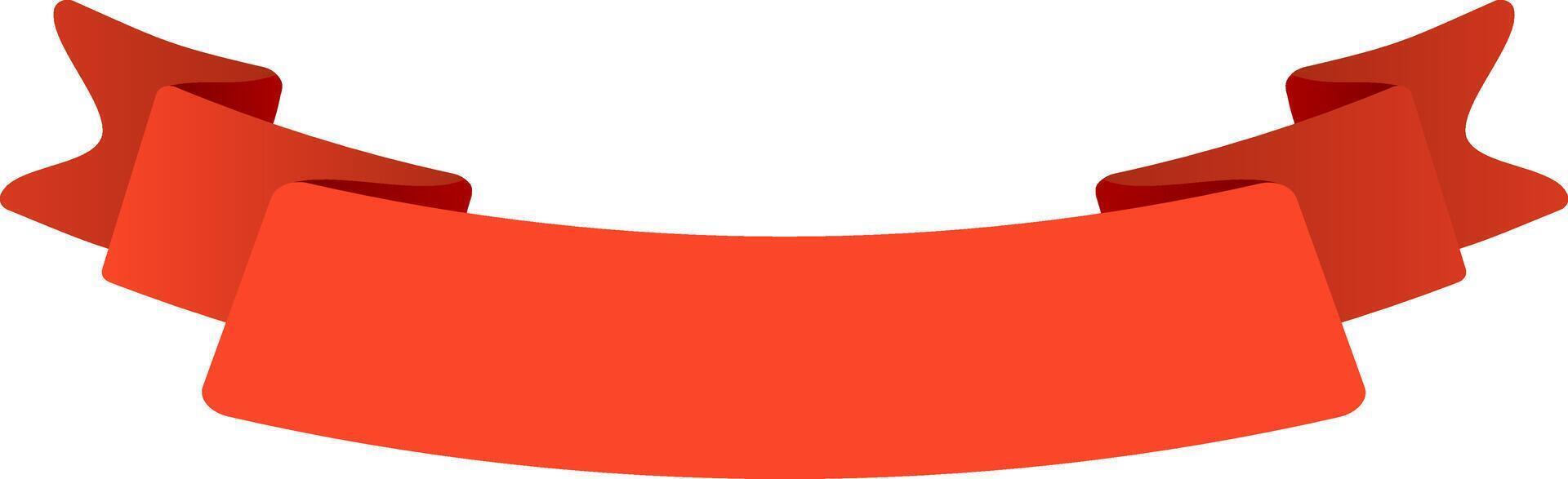 Waving gracefully, a red ribbon creates an elegant and festive atmosphere, enhancing celebratory designs and announcements with its vibrant and cheerful presence vector