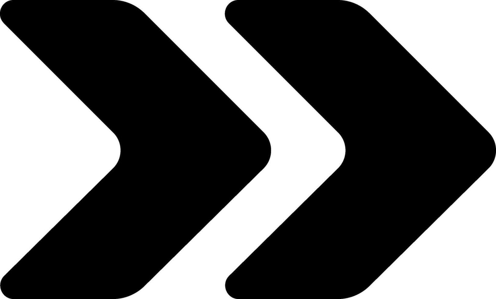 Two black arrows pointing right convey a sense of forward movement and progress against a clean white background, representing direction and growth in a modern design vector