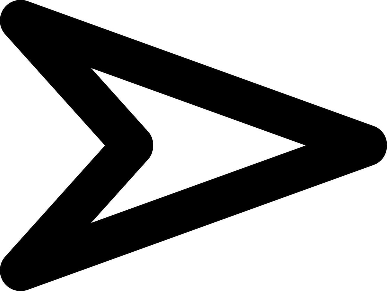 Bold black arrow pointing to the right, representing direction, progress, and forward movement, ideal for presentations, websites, and graphic design projects vector