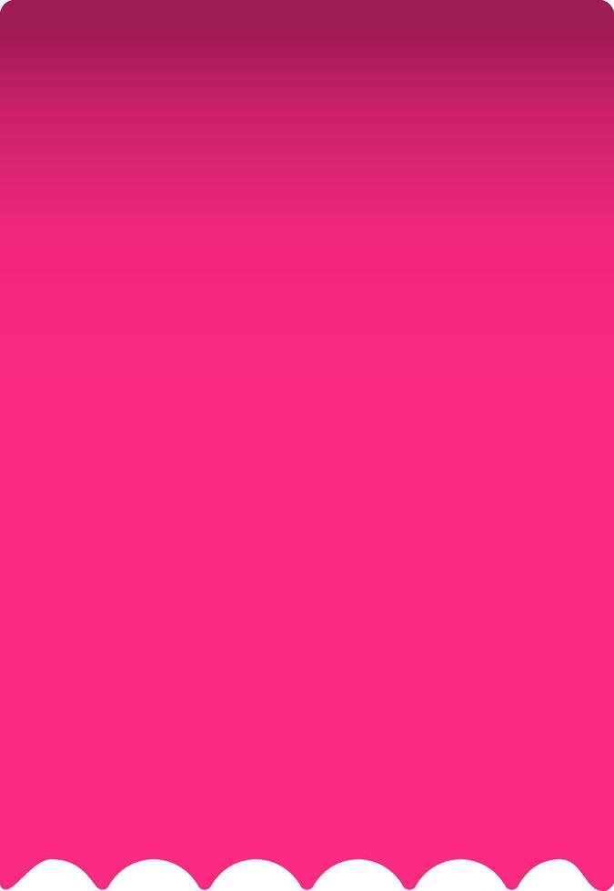 Vibrant pink backdrop featuring a gradient from dark to light shades, accented by a scalloped white border, creating a cheerful and playful design vector