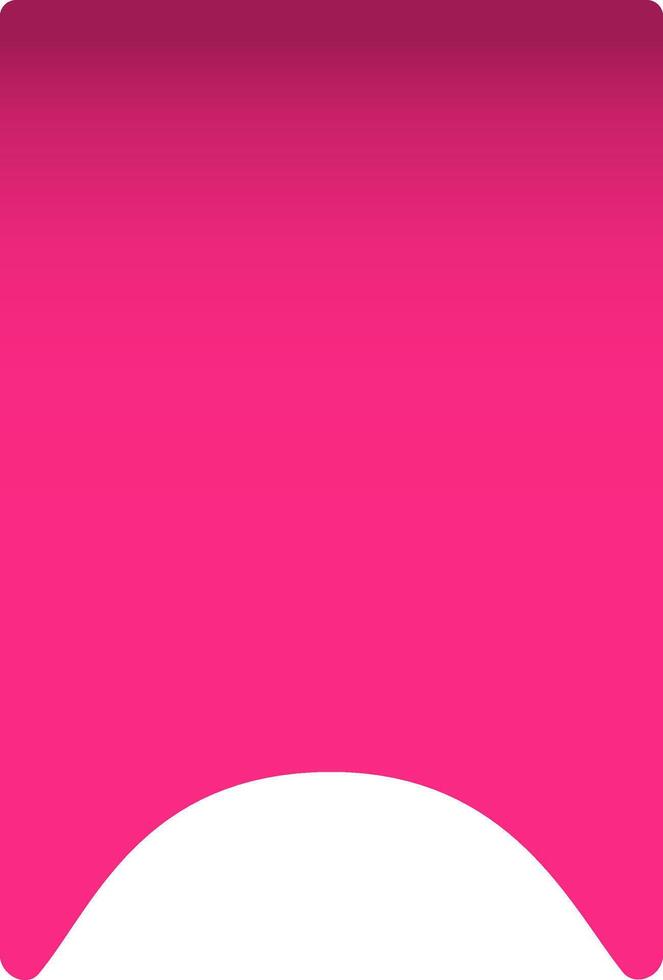 Smooth pink gradient background featuring a gentle curve of white space at the bottom, creating an elegant and modern backdrop perfect for stylish designs and presentations vector