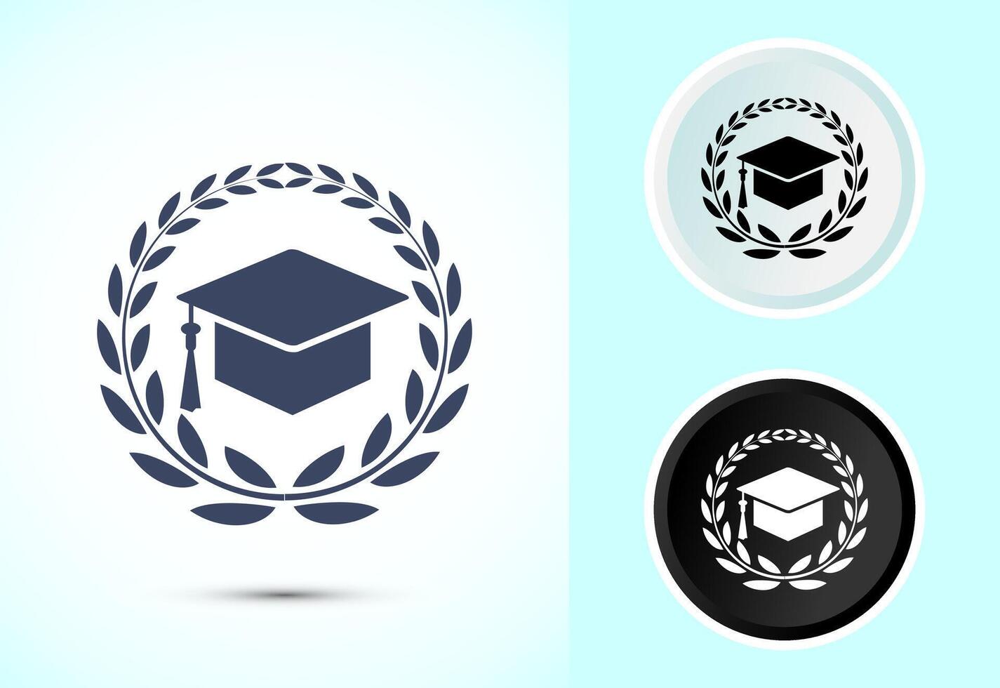 Graduation Hat Icon, Representing Success and Education vector