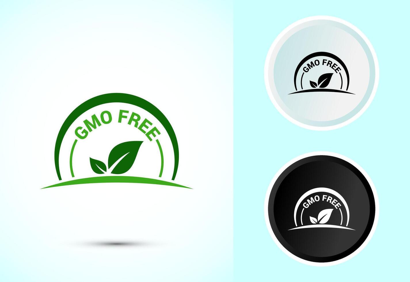 GMO Free Icon for Digital Platforms, Web and Mobile App Design vector