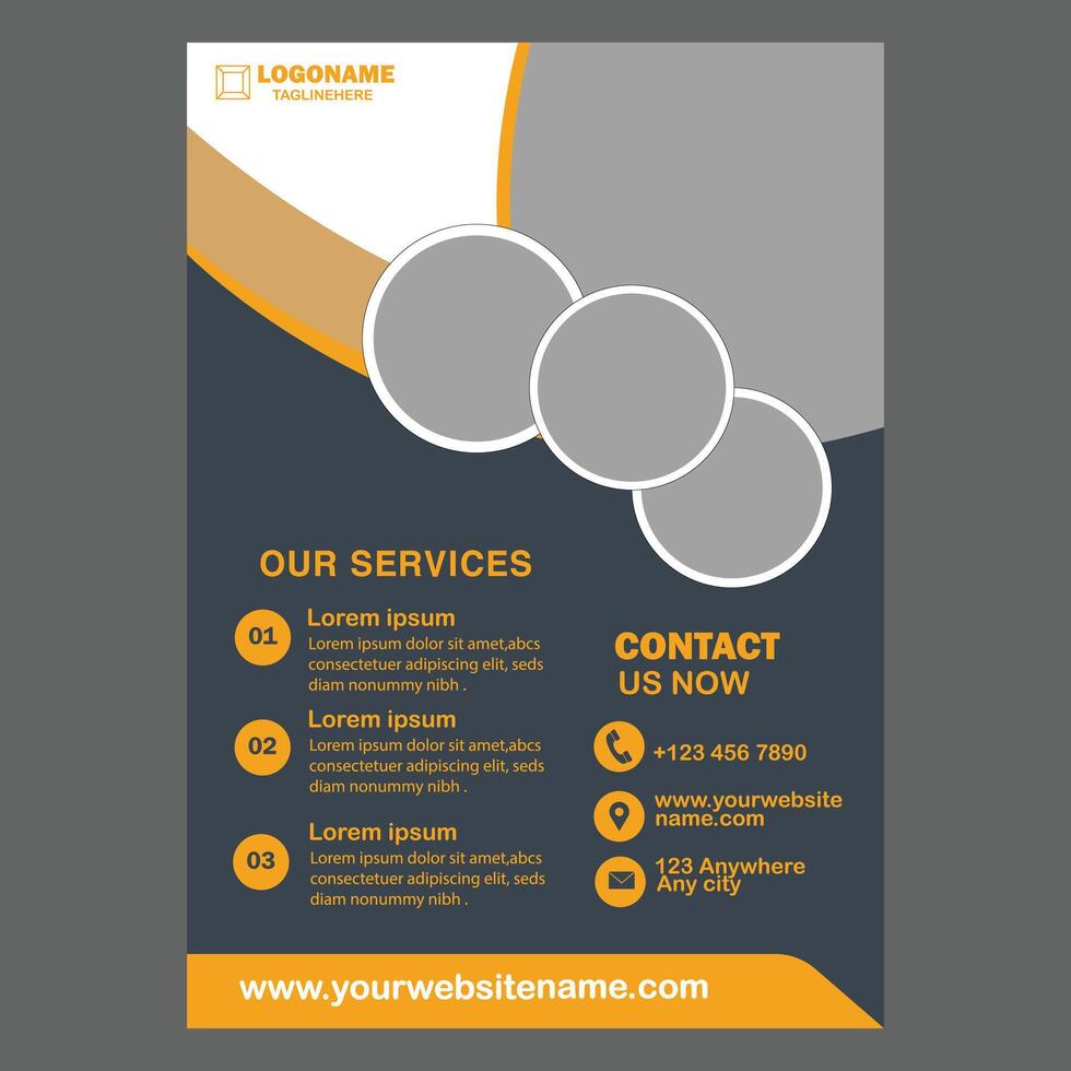 Creative Business Flyer Design Art vector