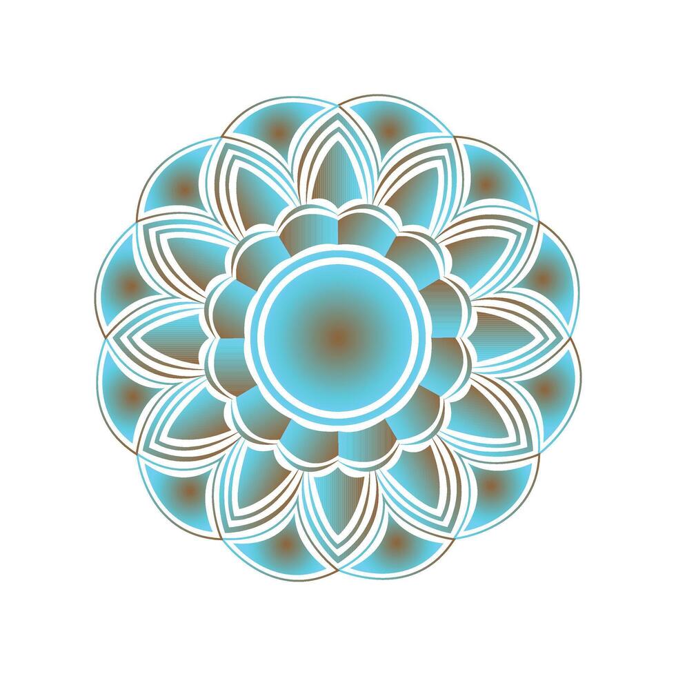 Creative flower mandala design vector