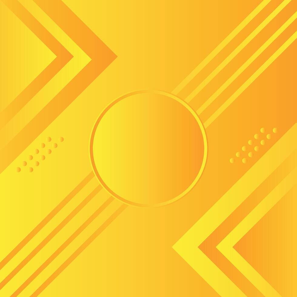 Yellow Modern futuristic geometric Shape Circle with line technology background. Science and technology. vector