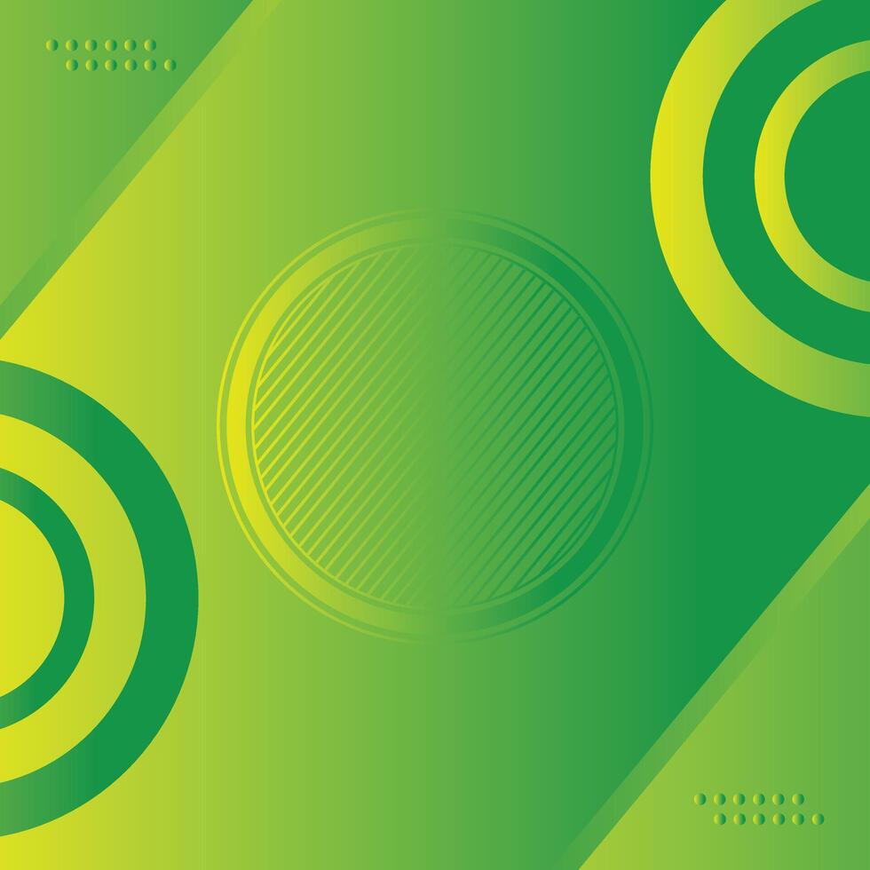 Green abstract background, circle Geometric Can Use advertisement, green gradient background. vector