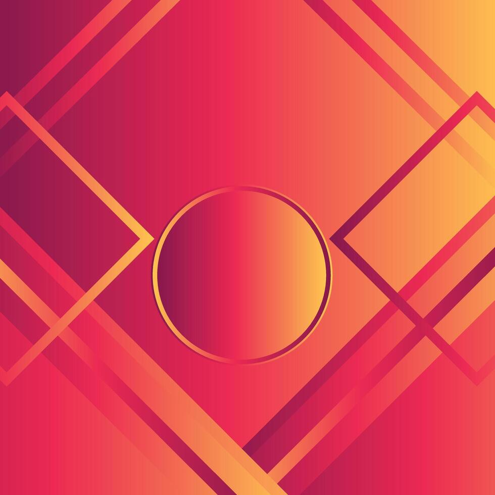 Red and Yellow Gradient Abstract minimal background modern geometric shape for banners and business templates vector