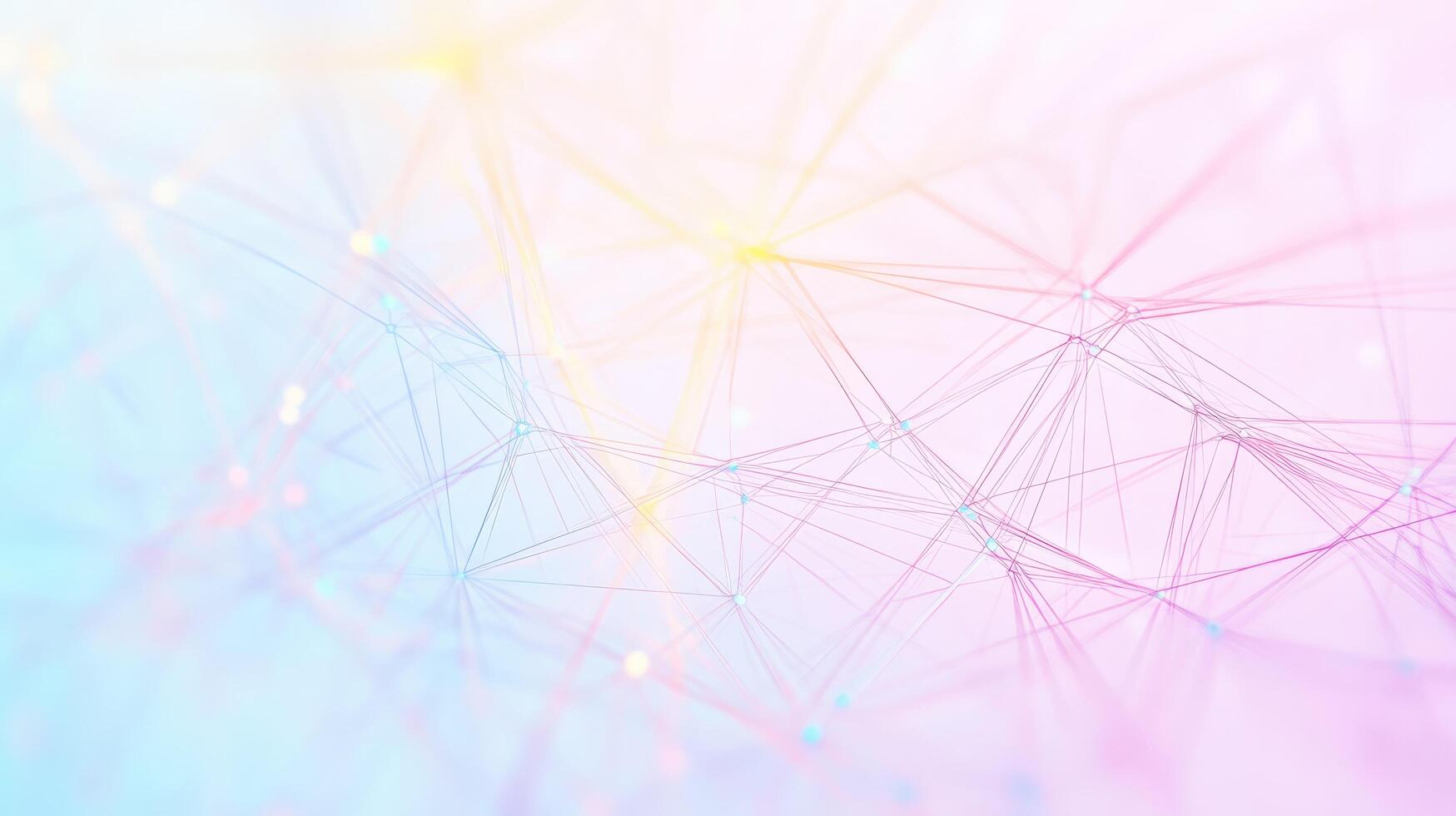 Abstract background with colored lines and dots photo