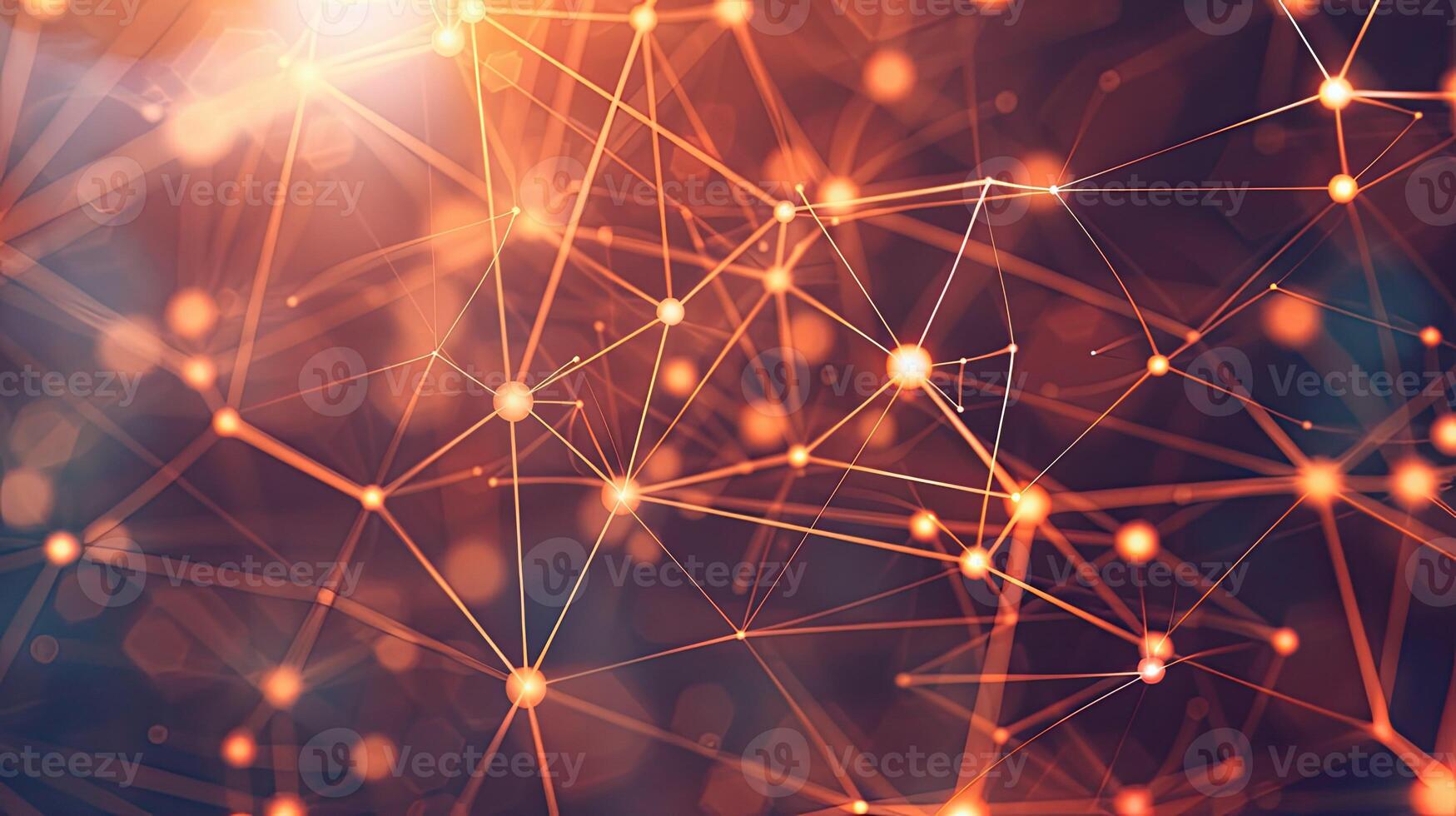 An abstract image of a network of dots photo