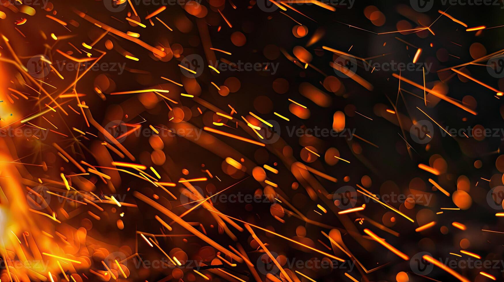 A close up of sparks flying in the air photo