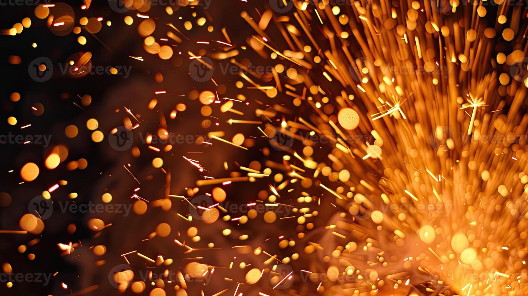 A close up of sparks flying in the air photo