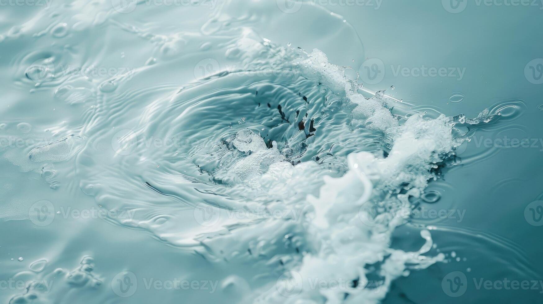 Water splashing on a blue background photo