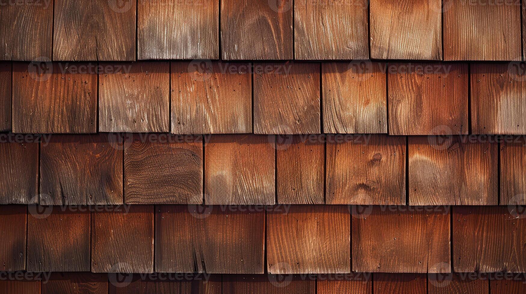 Wood shingles on a house photo