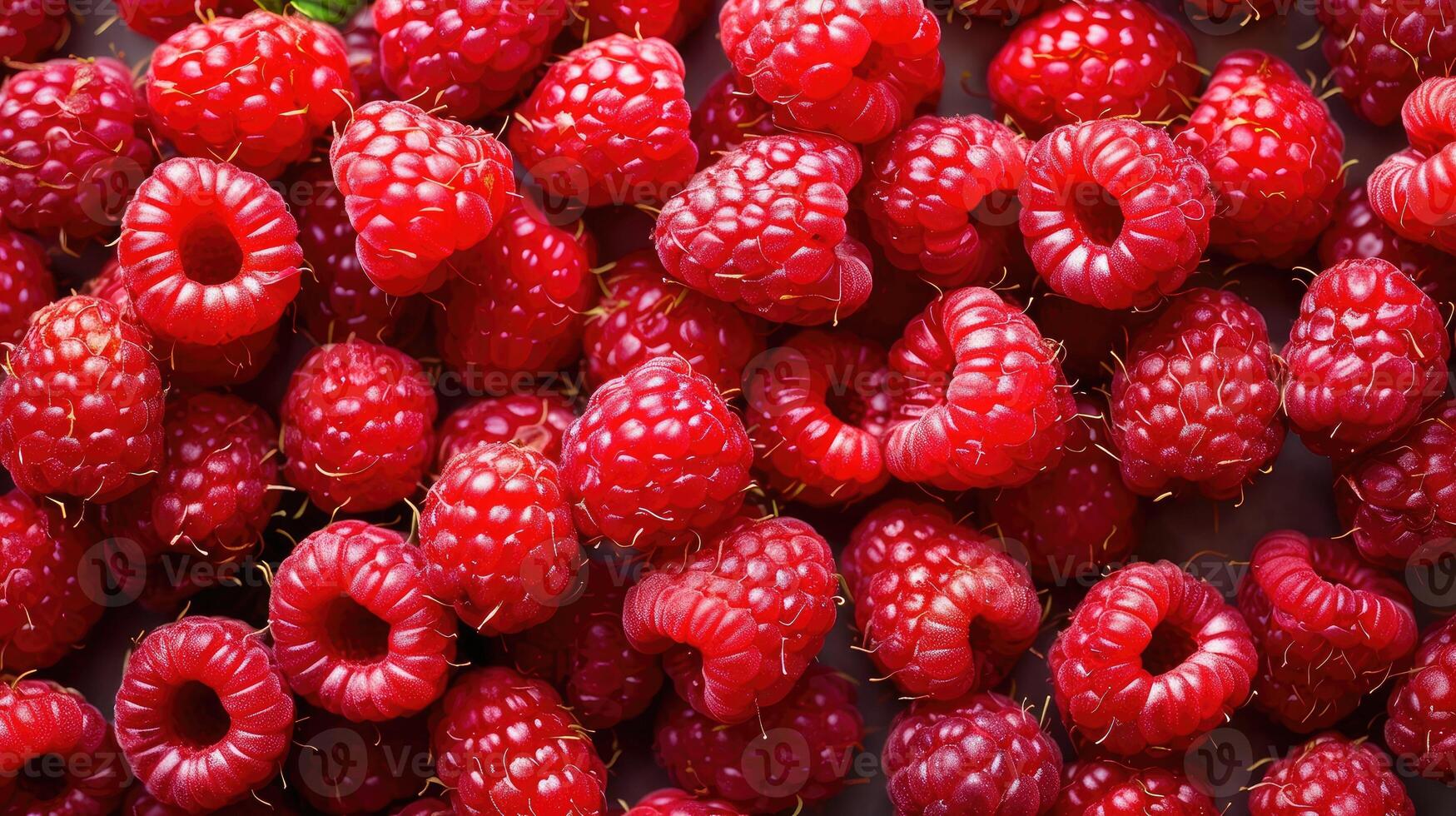 A close up of raspberries photo