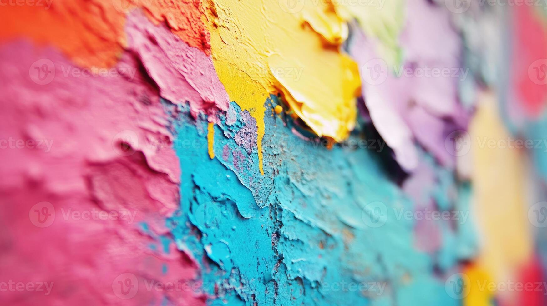 Colorful paint on a wall photo