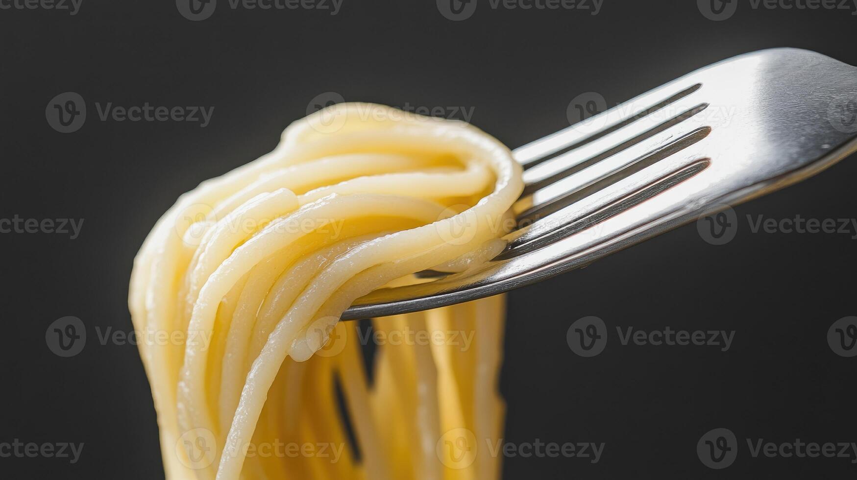 A fork with spaghetti on it photo