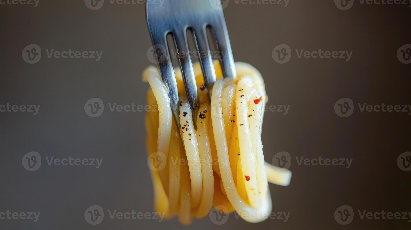 A fork with spaghetti on it photo