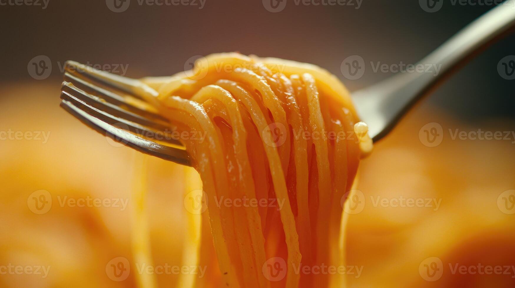 A fork with spaghetti on it photo
