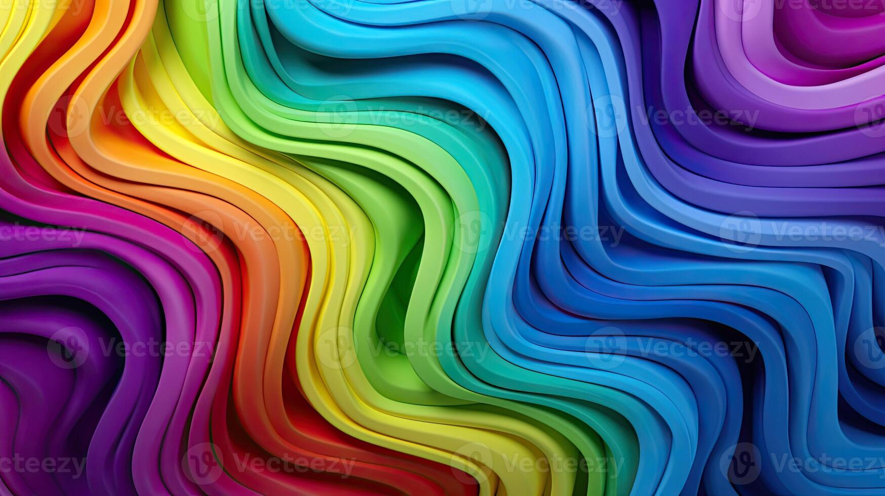 Colorful abstract background with wavy lines photo