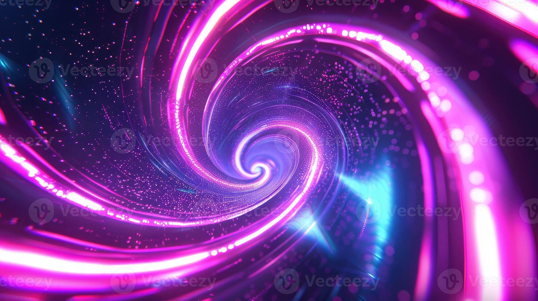 Abstract background with a vortex of light and neon colors photo