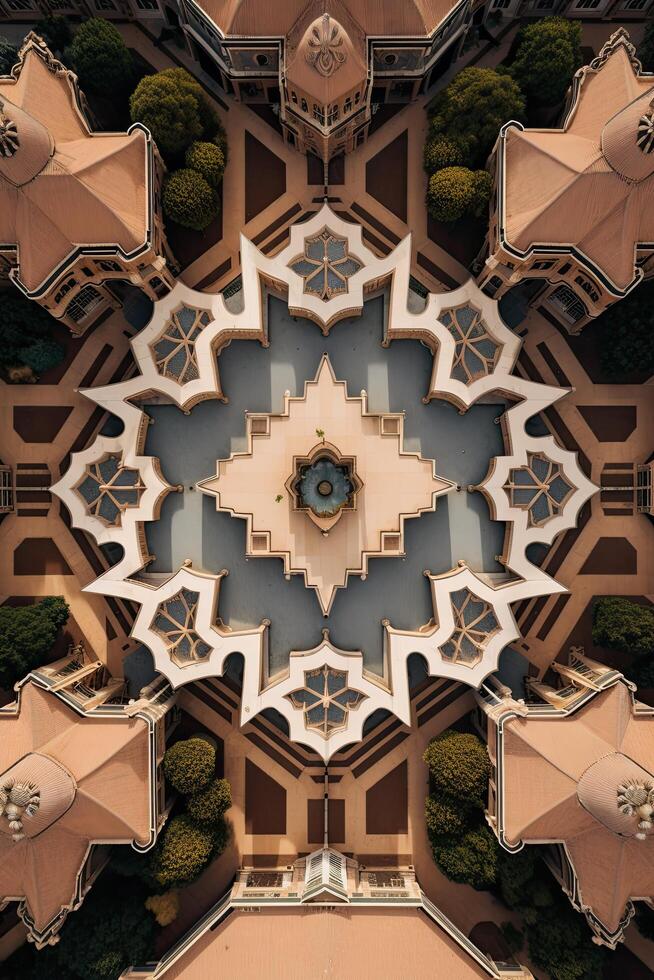 Ornate architectural symmetry and design photo