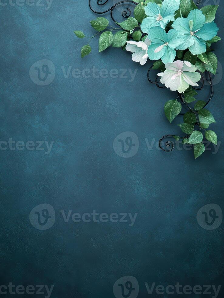 beautiful floral arrangement on dark background photo