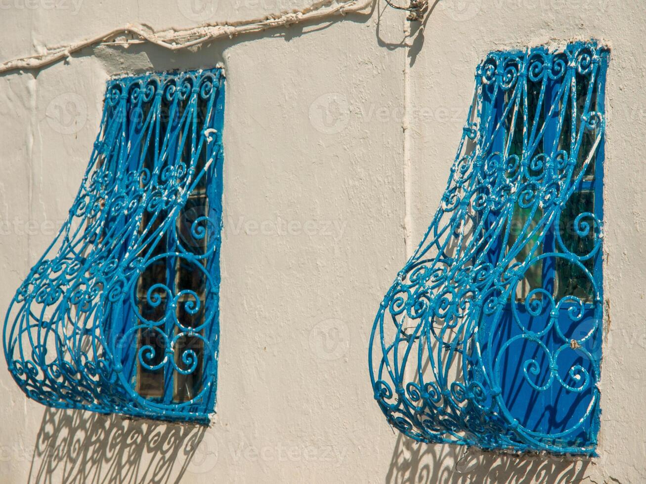 A blue window in tunisia photo