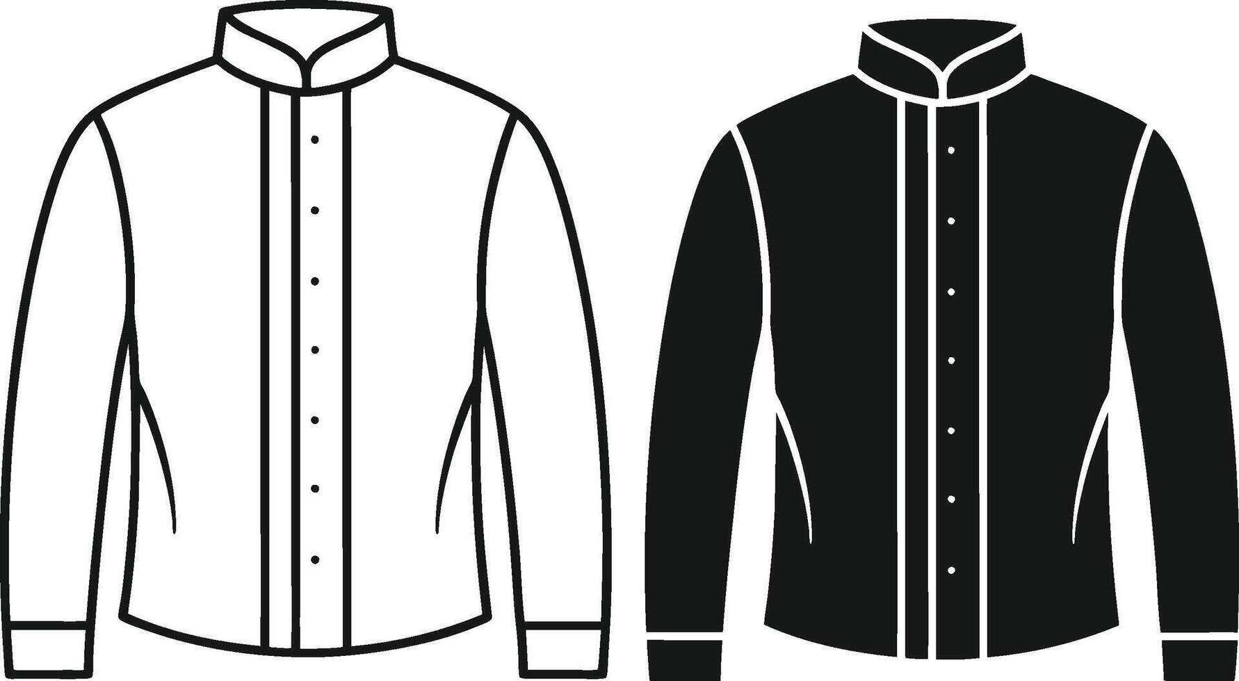 Minimalistic Man Overcoat Retro Artwork vector