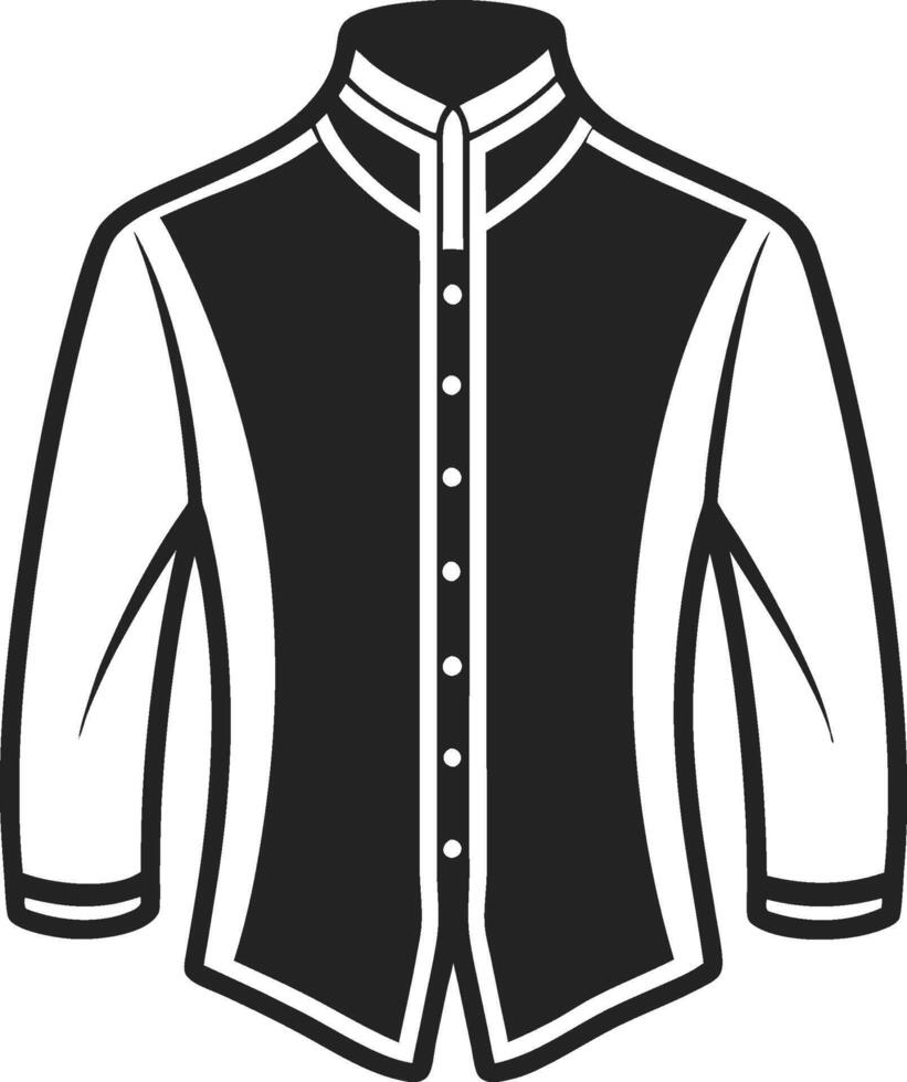Sophisticated Overcoat Monochrome Sketch vector