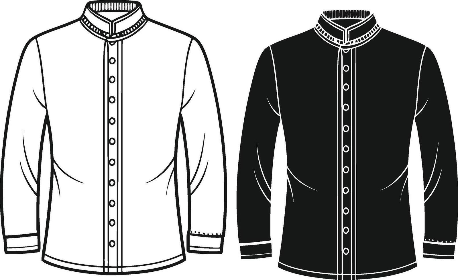 Timeless Retro Man Overcoat vector