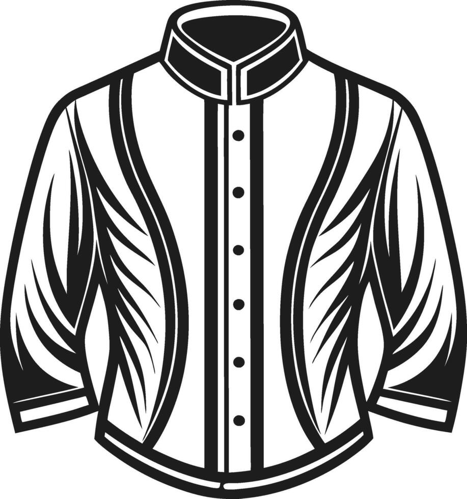Artistic Overcoat Monochrome Sketch Art vector