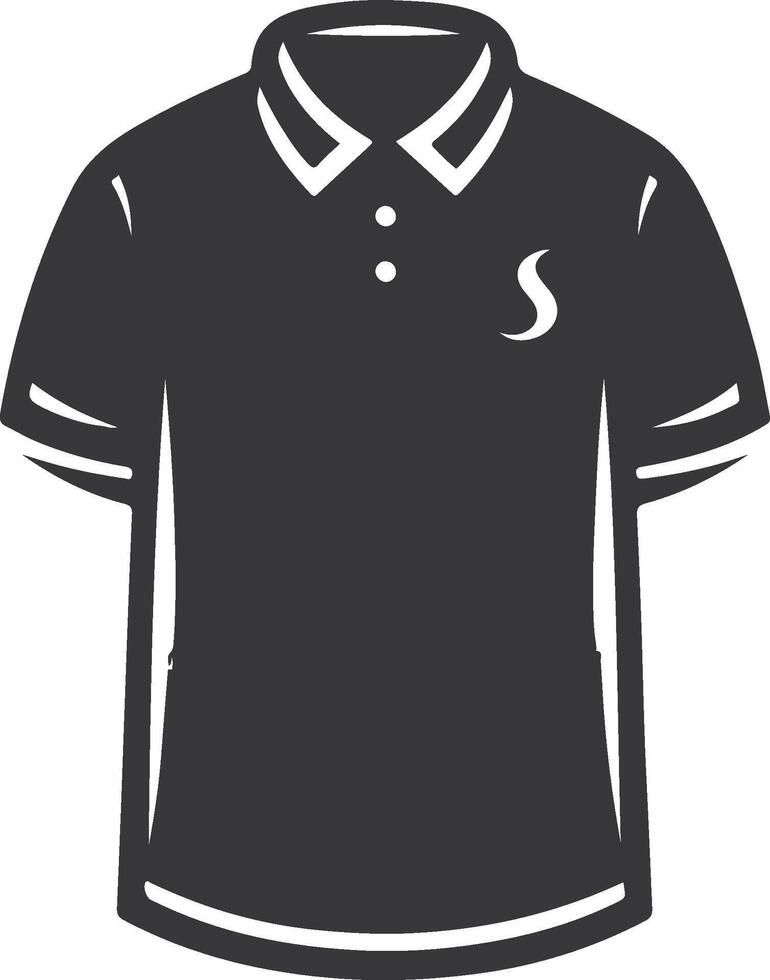 Timeless Polo Shirt Artistic Line Design Sketch vector