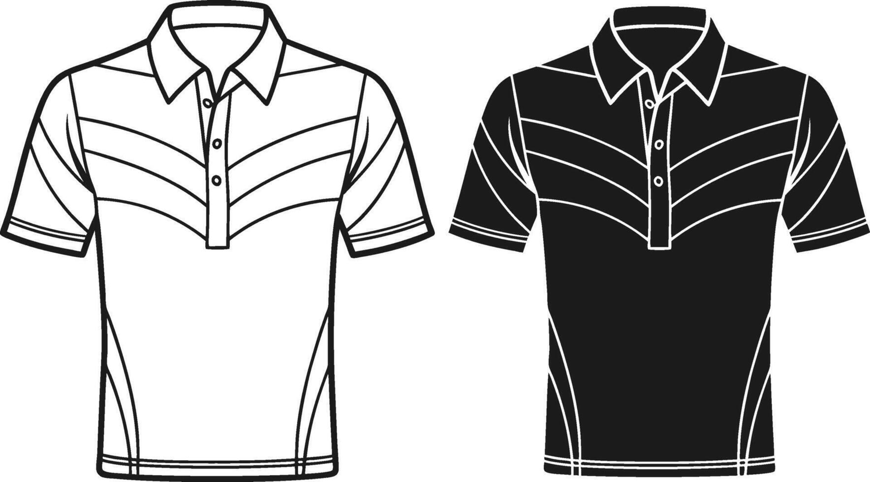 Timeless Polo Shirt Retro Minimal Art vector