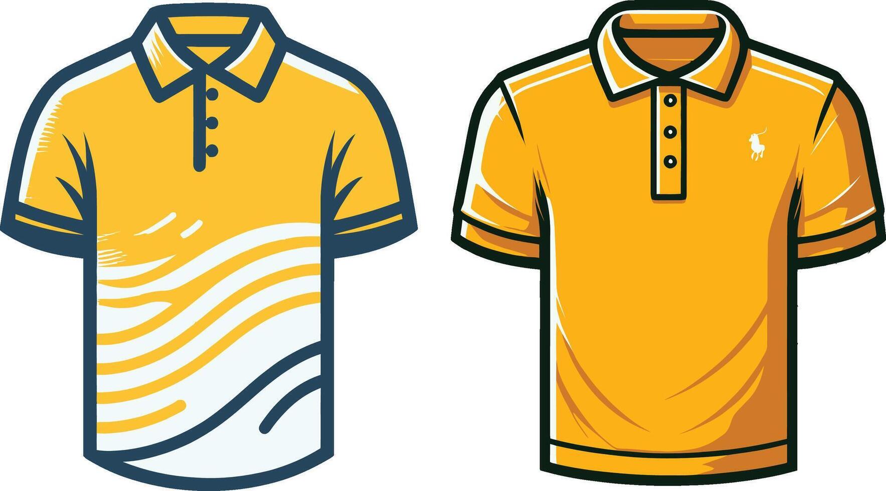 Minimal Polo Shirt Vintage vector