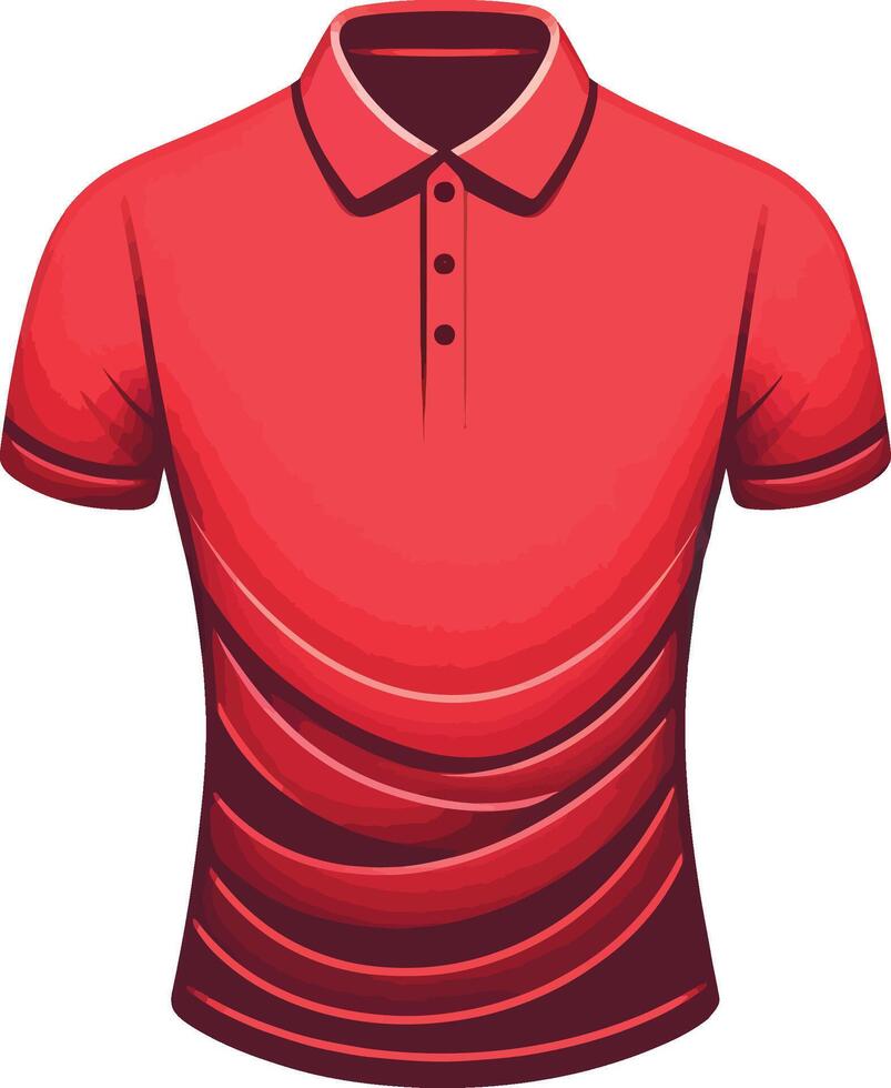 Elegant Polo Shirt Black Linework Sketch vector