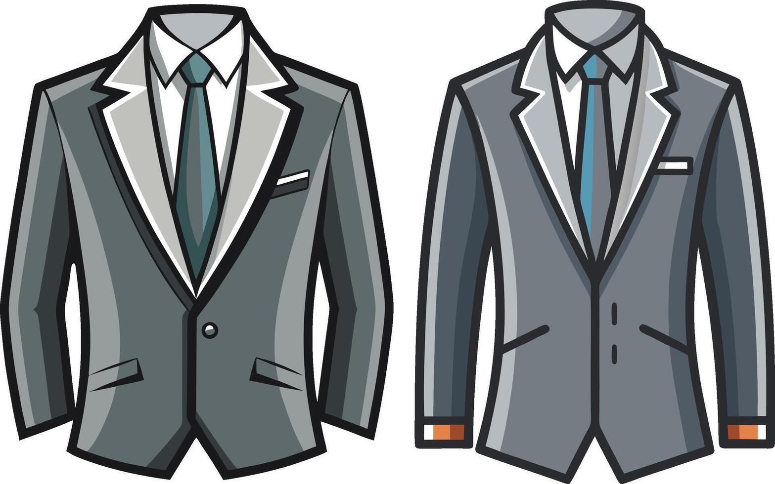 Elegant Tailored Suit Artistic Retro Design vector