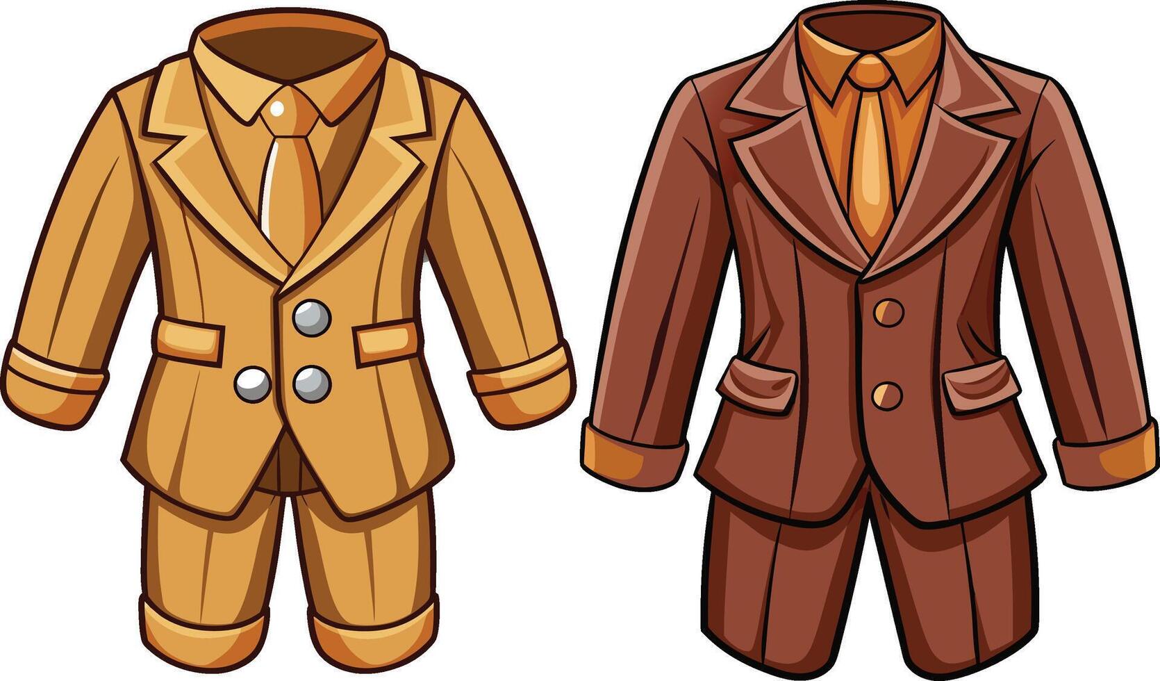 Vintage Tailored Suit Artistic vector