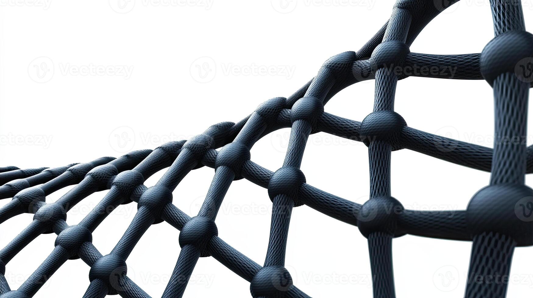 Abstract 3D rendering of a dark gray molecular structure. Concept of science, technology, and innovation. photo