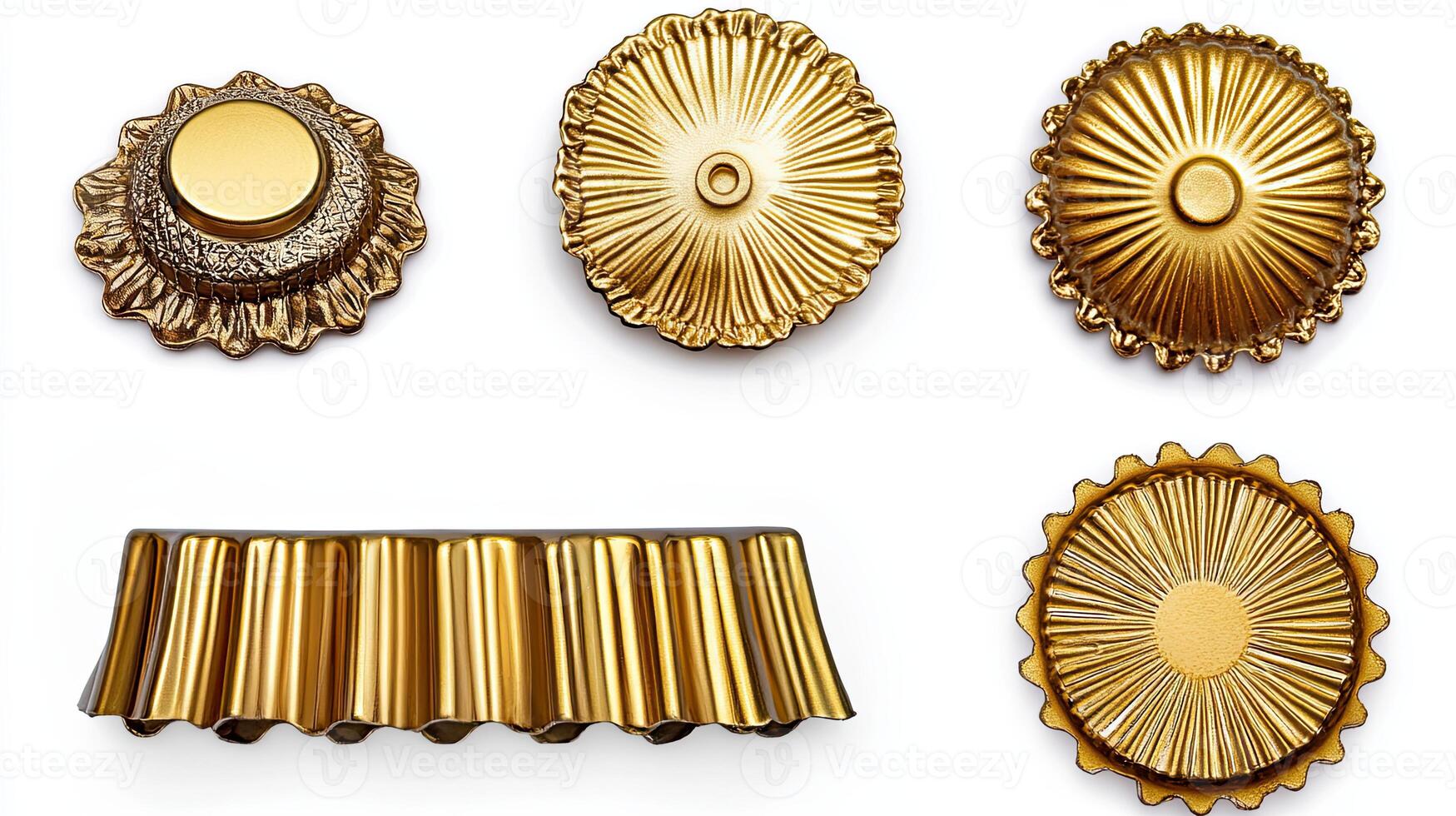 Gold Metal Decorative Ornaments photo