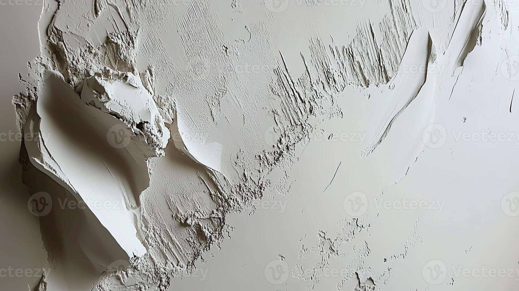 White Plaster Texture Background. Abstract Wall Art. photo