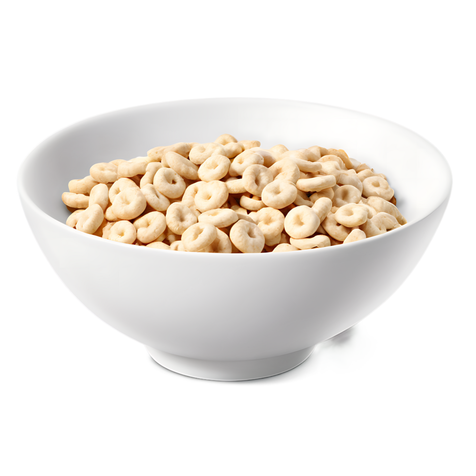 a bowl of cereal on a transparent background png