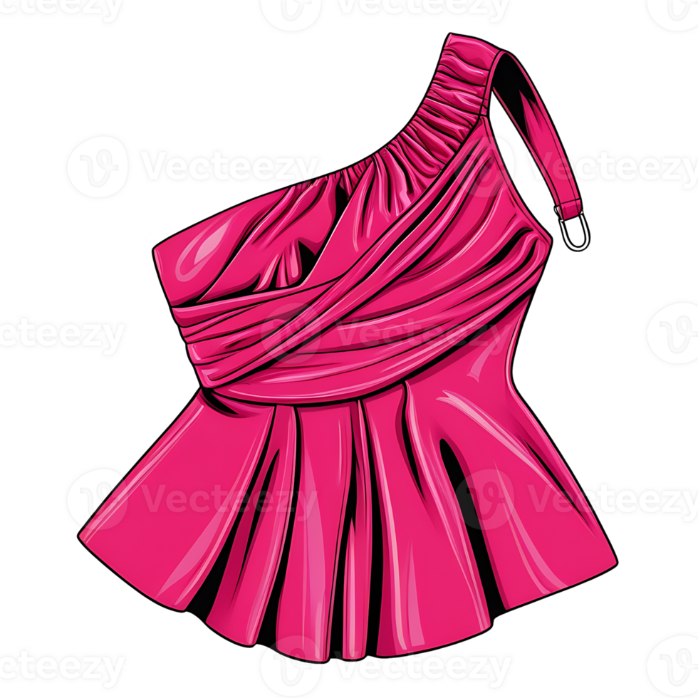 Pink dress on a transparent background png